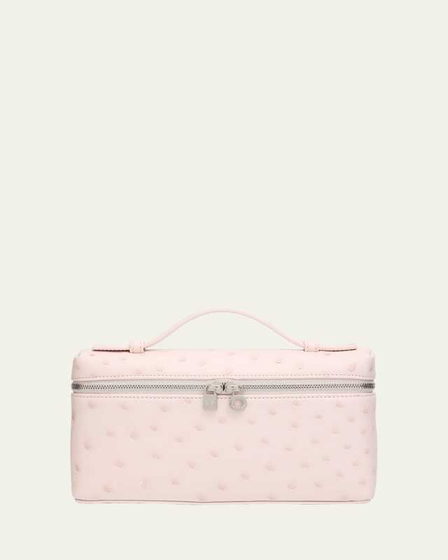Extra Pocket L19 Ostrich Leather Pouch